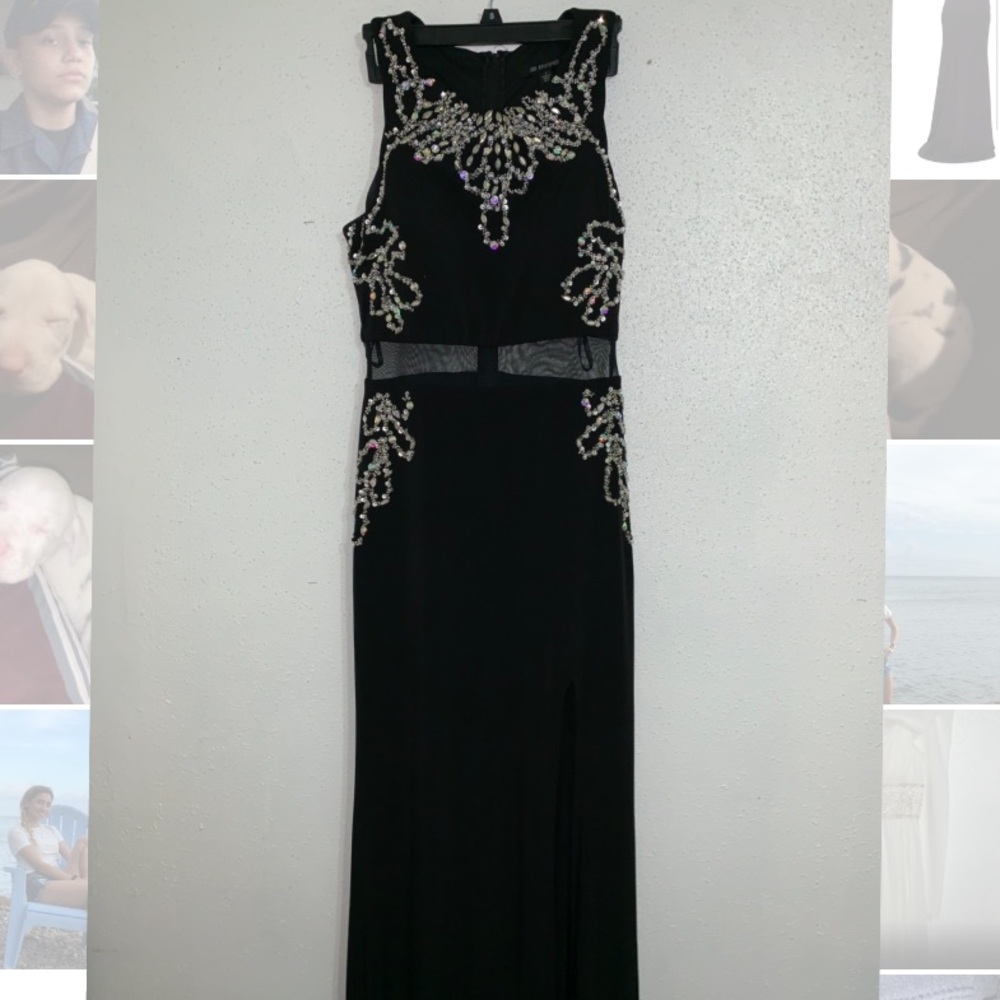 A black with silver rhinestones!